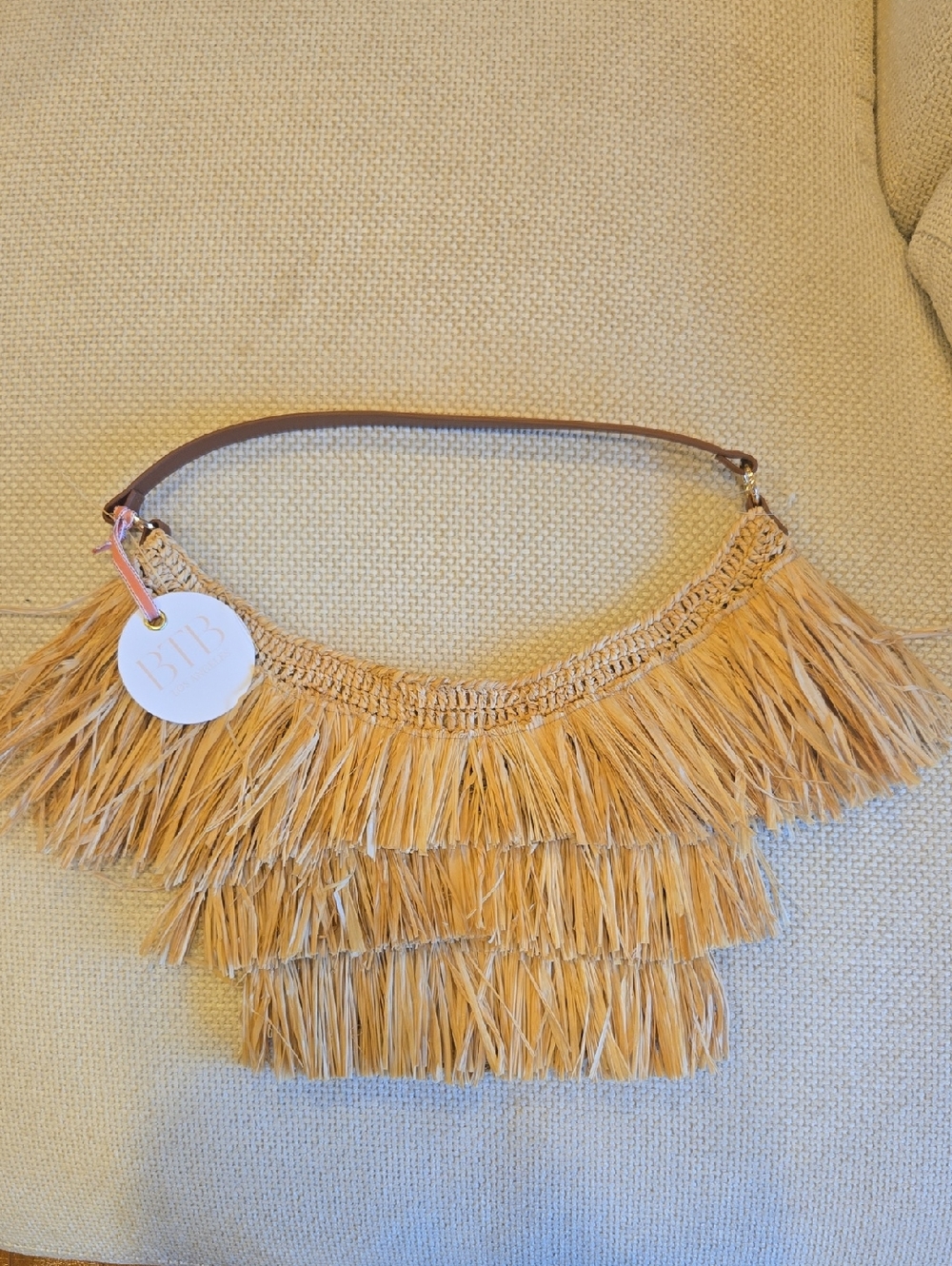 BTB Los Angeles Straw Tote